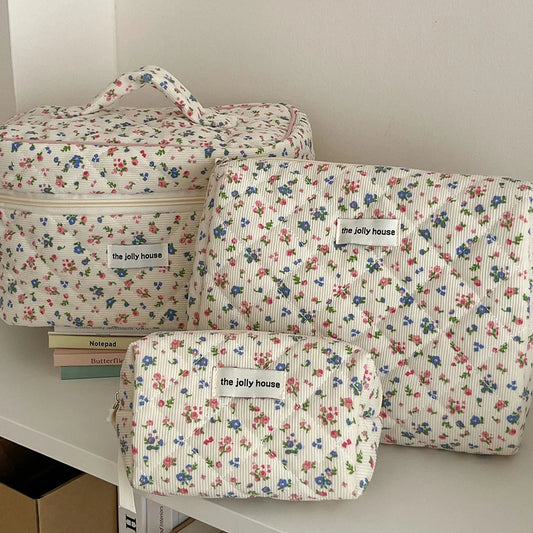 Grande Trousse de Toilette en Gaze de Coton