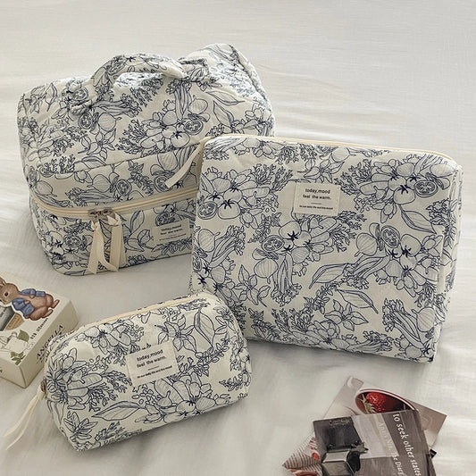 Grande Trousse de Toilette Matelassée